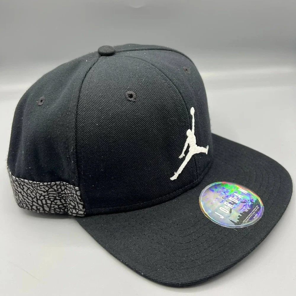 Air Jordan Hat Men Black Cement Elephant Jumpman Nike Air Snap Back Cap‎